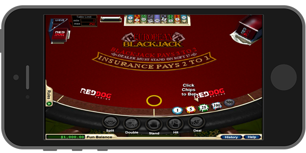 Red Dog Casino Blackjack 1