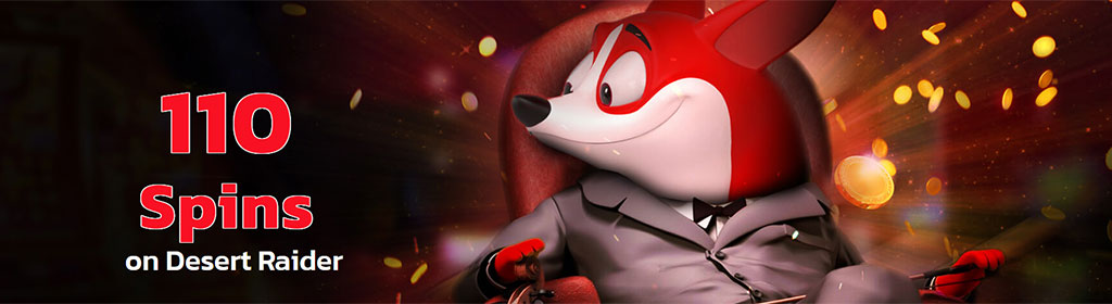 Claim 110 Free Spins at Red Dog 1